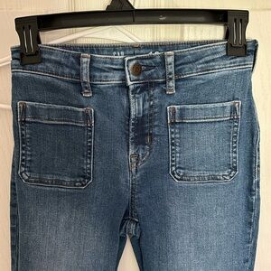 SIZE 12 in  girls . GAP JEANS Super duper cute! Flared legs at bottom.